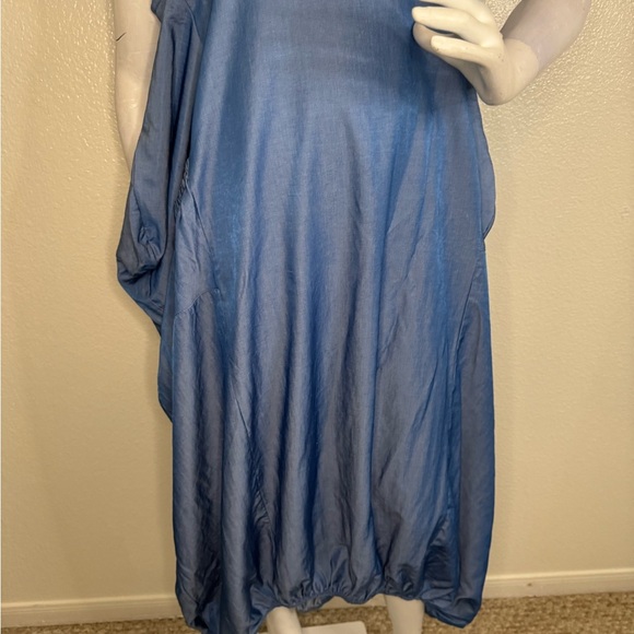 Unbranded Balloon Dress/ Solid/Blue Denim Size 2XL. #313 - Picture 4 of 14